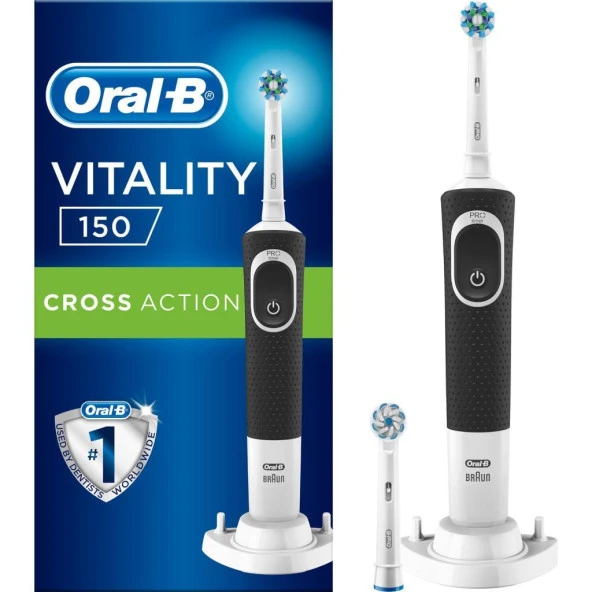 Oral-B Vitality D150 Şarj Edilebilir Diş Fırçası Cross Action+ 1 Yedek Başlık - 2