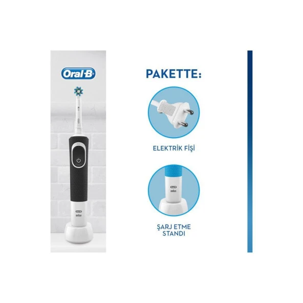Oral-B Vitality D150 Şarj Edilebilir Diş Fırçası Cross Action+ 1 Yedek Başlık - 3
