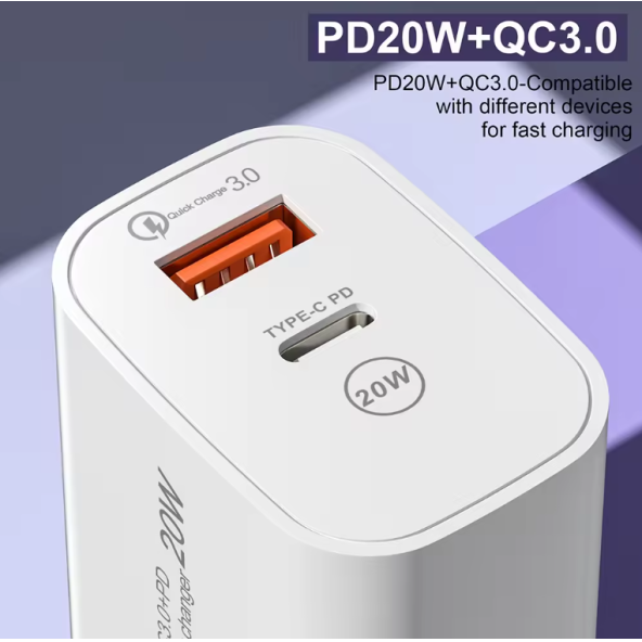 Şarj Cihazı Hızlı Şarj Aleti Pd 20w Qc3.0 Type-c Pd Usb Şarj Port Şarj Adaptörü - 4