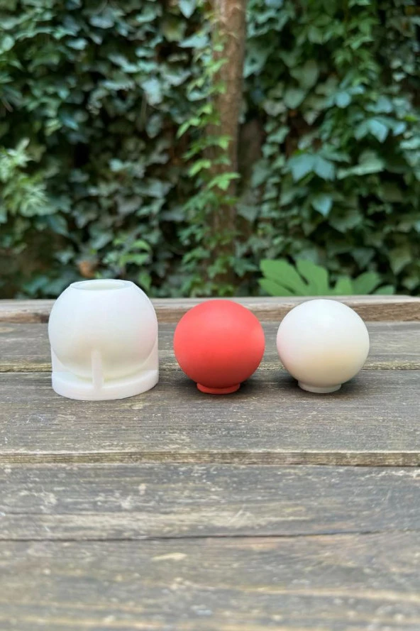 Küre 5cm Çap Silikon Mum Kalıbı - 3