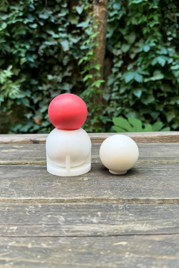 Küre 5cm Çap Silikon Mum Kalıbı - 4