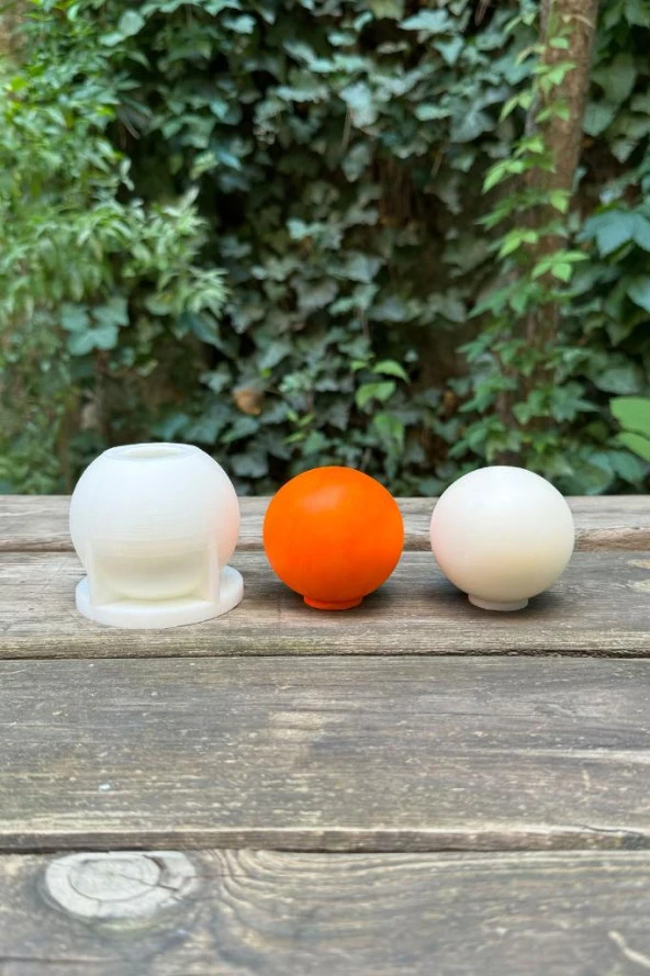 Küre 6cm Çap Silikon Mum Kalıbı - Resim 3