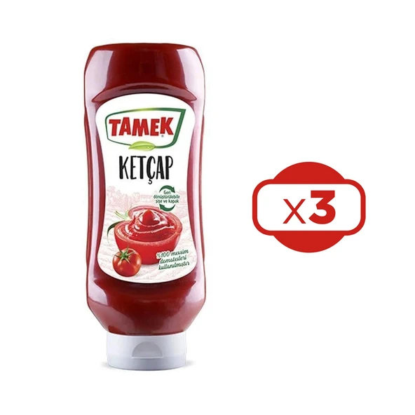 Tamek Ketçap 600 gr Tatlı x 3 Adet - 2