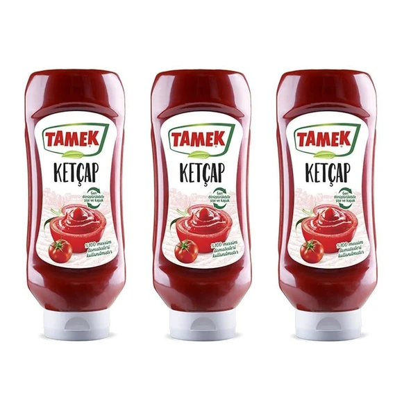 Tamek Ketçap 600 gr Tatlı x 3 Adet