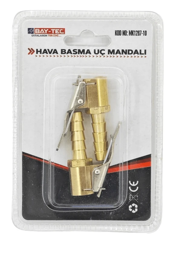 Bay-Tec Mk1287-10 Hava Basma Uç Mandalı 2li 8mm - 3
