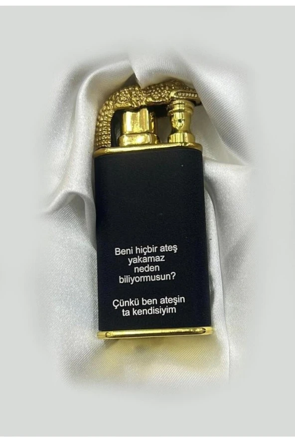 Ejderha Alevli Lüx Çakmak Çünkü Ben Ateşin Ta Kendisiyim Yazılı - 3