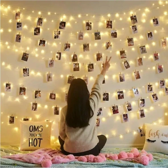 Hidz 3 METRE PERİ LED + 15 RENKLİ MANDAL HEDİYE - 4