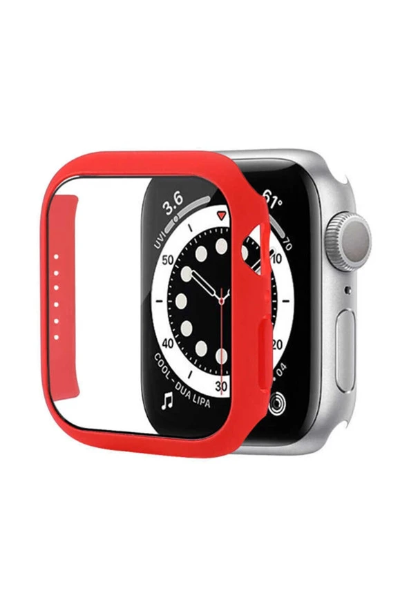 Apple Watch 7 41 Mm Uyumlu Kasa Ve Ekran Koruyucu 360 Tam Koruma Kılıf