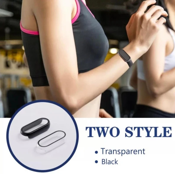 Xiaomi Mi Band 6 Uyumlu Ekran Ve Kasa Koruyucu Kılıf 360 Tam Koruma - 5