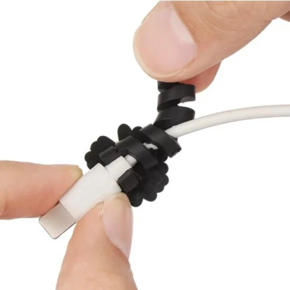 Mi7a Sevimli Kablo Koruyucu Şarj ve Kulaklık Kablo Koruyucu 4 Adet Gönderilecektir - 5