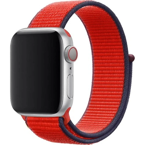 Mi7a Apple Watch Seri 7 6 5 4 3 2 Se 38MM / 40MM / 41MM Uyumlu Spor Loop Dokuma Hasır Kordon