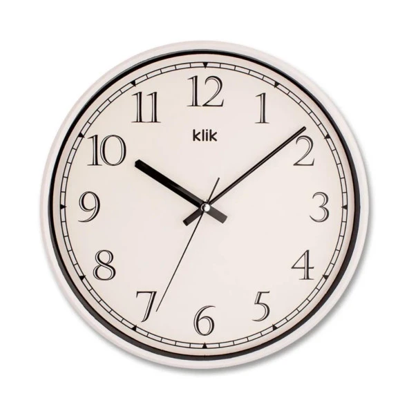 T.Concept Slim Beyaz Minimalist Duvar Saati 30 cm ürün görseli