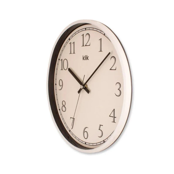 T.Concept Slim Beyaz Minimalist Duvar Saati 30 cm - Resim 2