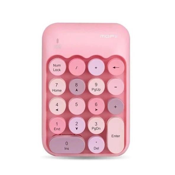 Kablosuz Retro Numpad 18 Tuşlu Numerik Muhasebe Ofis Klavyesi - 3
