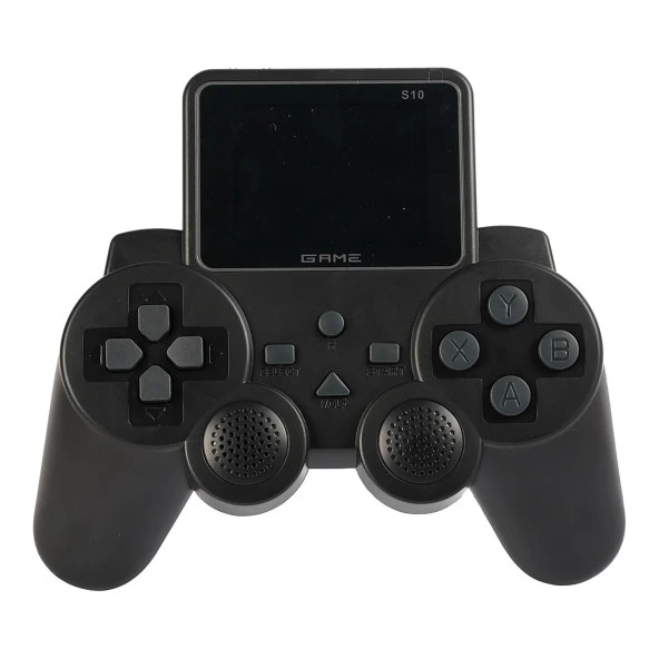 Dahili Renkli Ekranlı 500 Retro Oyunlu Tv Uyumlu Şarjlı Çift Kollu El Atarisi Oyun Konsolu - 2