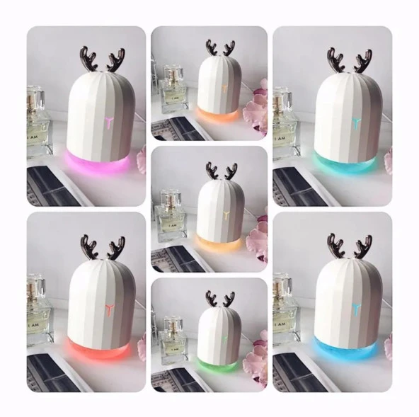 Sevimli Hava Nemlendirici Buhar Makinesi Lovely Humidifier Led Işıklı Aroma Difüzörü - 4