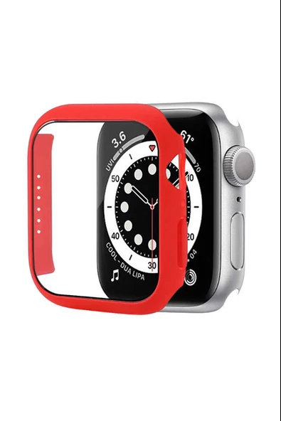 Apple Watch 7 8 45mm Uyumlu Kasa Ve Ekran Koruyucu 360 Tam Koruma Kılıf Gard