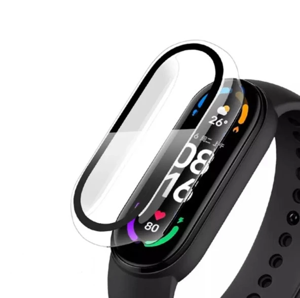 Xiaomi Mi Band 5 Uyumlu Ekran Ve Kasa Koruyucu Kılıf 360 Tam Koruma