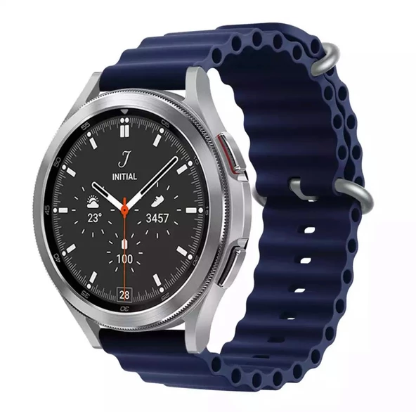Huawei Watch Gt/gt2/gt2 Pro/gt3/gt3 Pro/haylou Ls05 Uyumlu 46Mm Silikon Kordon Ocean Kayış - 2