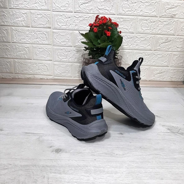 M.P 1607 Gri Yumuşak Taban Hafif Erkek Spor Ayakkabı - 8