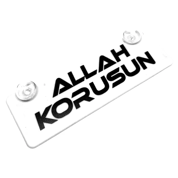 Allah Korusun Yazılı Sök Tak Dekor Plaka ürün görseli