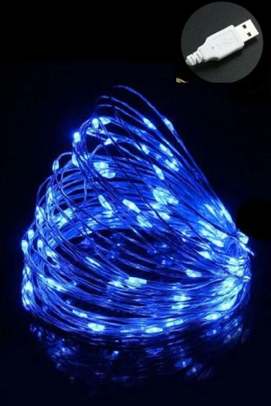 HİDZ Peri led Işık 5 Metre Usb Girişli Mavi