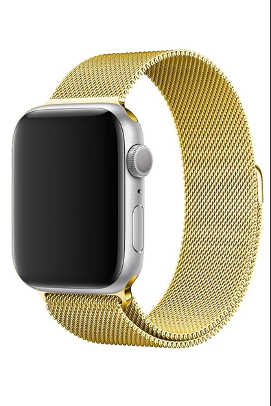 Apple Watch 2 3 4 5 6 Se Nike 38mm 40mm Uyumlu  Kayış Milano Loop Metal Örgü Kordon - 4