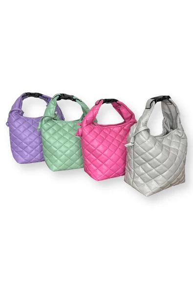 Me-vo Kadın Mor Renkli Mini El Çantası - Resim 4