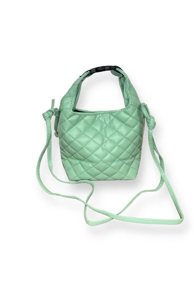 Me-vo Kadın Yeşil Renkli Mini El Çantası - Resim 2