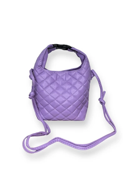 Me-vo Kadın Mor Renkli Mini El Çantası - Resim 2