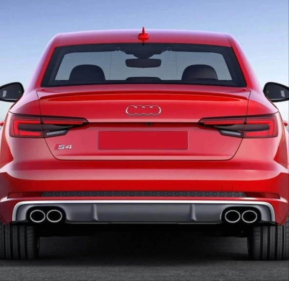 A4 2016-2019 IÇIN UYUMLU S4 DIFÜZÖR VE EGZOZ SETI (normal tampon için) - Resim 4