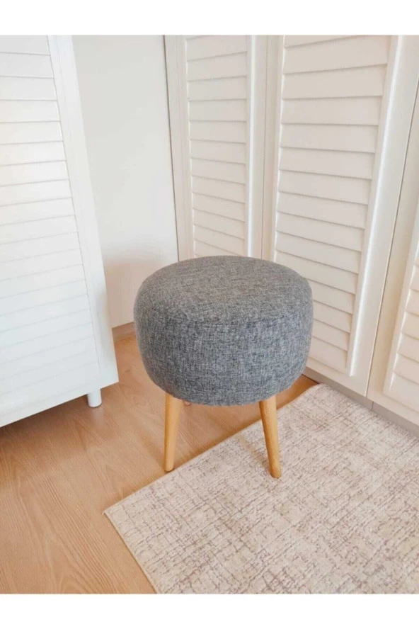 Neta Trade Neta Home Gri Puf & Bench & Tabure