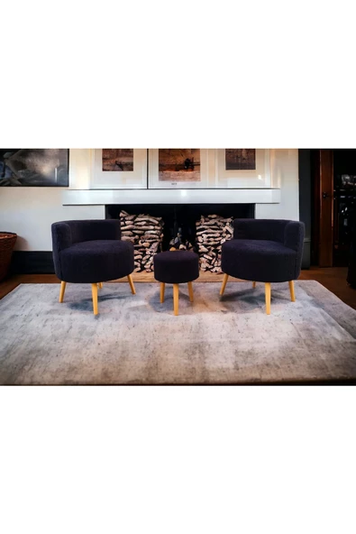 BEYLERBEYİ Köşe Takım,çay Seti Ikili Koltuk Berjer Ve Puf Takımı (SALON, BALKON, OFİS) 3 Lü Takım