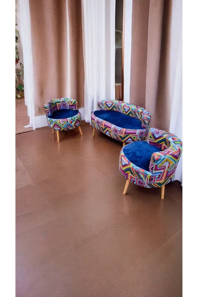 BEYLERBEYİ Çay Seti Koltuk Takımı Ofis Balkon Kafe Bahçe Salon Mobilyası 211 - 3