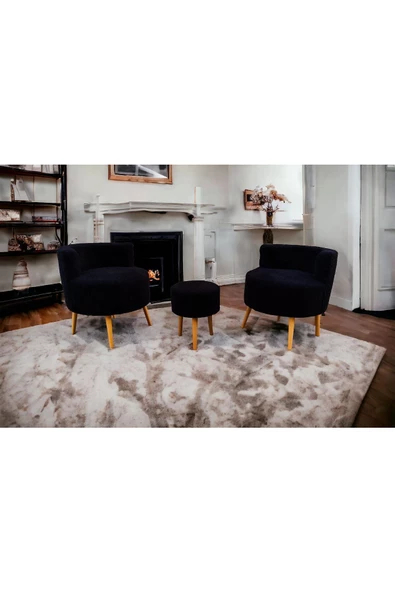 BEYLERBEYİ Köşe Takım,çay Seti Ikili Koltuk Berjer Ve Puf Takımı (SALON, BALKON, OFİS) 3 Lü Takım - 2