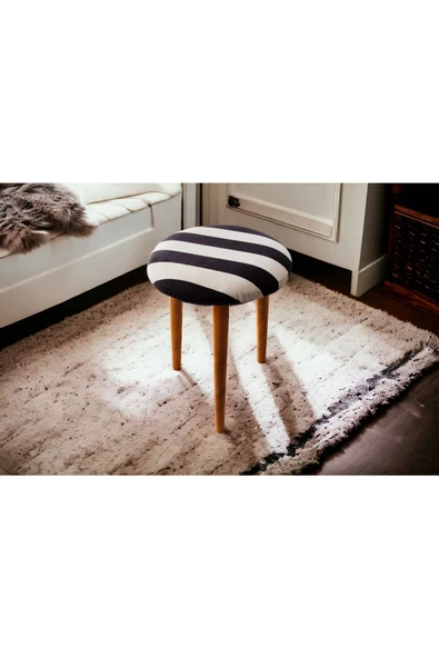 BEYLERBEYİ Gürgen ayaklı puf, dekoratif puf, makyaj pufu - 2