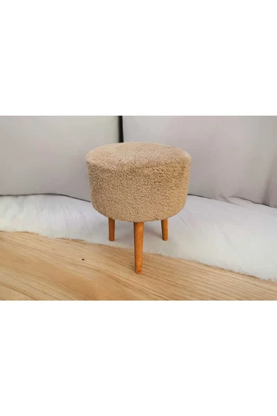 BEYLERBEYİ Coco Puf, Peluş,oturma odası, makyaj masası pufu - 2