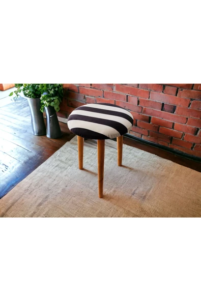 BEYLERBEYİ Gürgen ayaklı puf, dekoratif puf, makyaj pufu