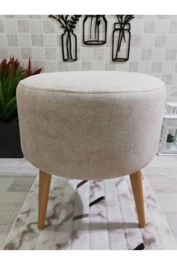 PufyHome Yüksek Ayaklı Dekoratif Puf - 4