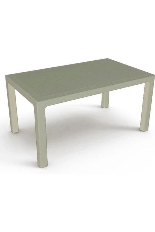 RomanoSet Plastik Romanoset 70x120 Rattan Plastik Bahçe Ve Balkon Masası