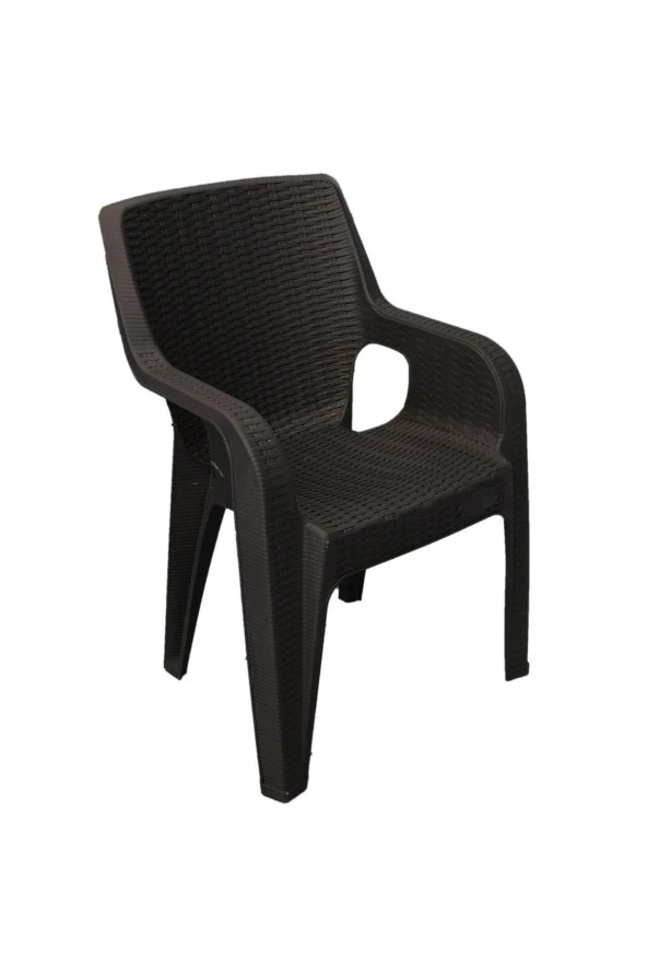 RomanoSet Plastik Romanoset Tiger 70x120 Rattan Plastik Bahçe Ve Balkon Masa Takımı 4 Kişilik - 3