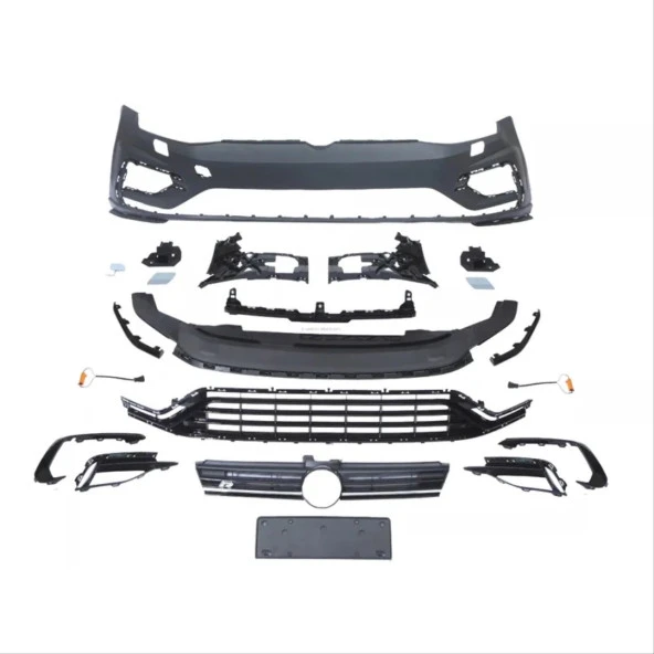 GOLF 7 IÇIN UYUMLU GOLF 7.5 R ÖN TAMPON PANJUR SETI BODY KİT - Resim 3