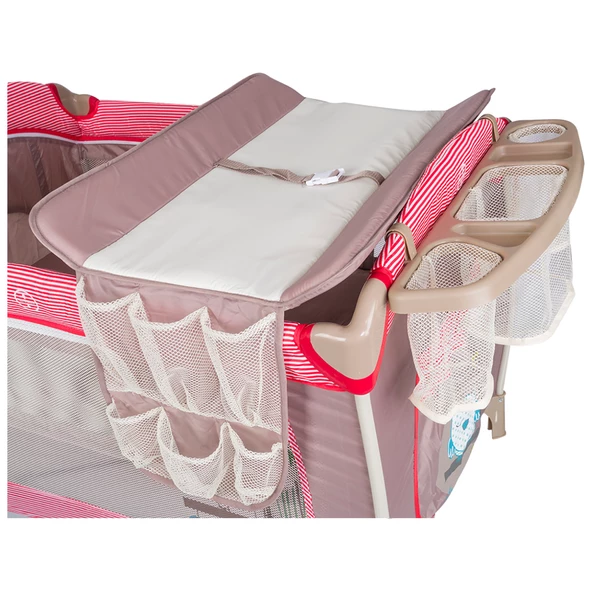 Kanz Hamburg 70x110cm Dönenceli Oyun Parkı Seyahat Yatağı - Kırmızı - 2
