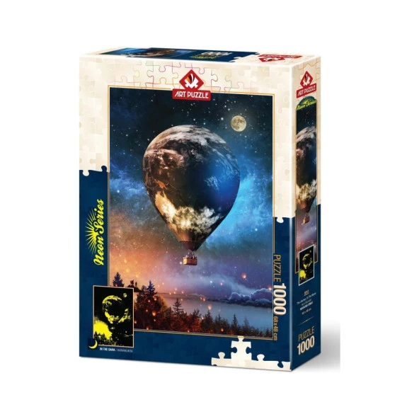 Art Puzzle Ay'a Yolculuk 1000 Parça Neon Puzzle 5013