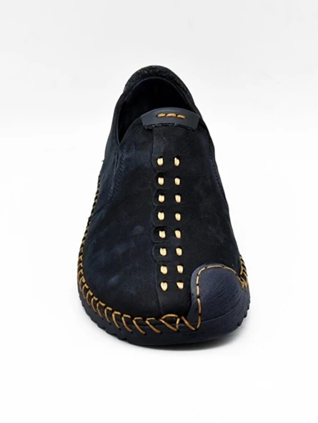 James Franco 4622 %100 Hakiki Deri  El Saraçlı Casual Erkek Ayakkabı - Resim 4