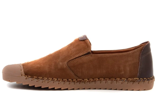 James Franco 4622 %100 Hakiki Deri  El Saraçlı Casual Erkek Ayakkabı - Resim 16