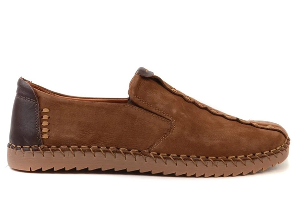 James Franco 4622 %100 Hakiki Deri  El Saraçlı Casual Erkek Ayakkabı - Resim 14