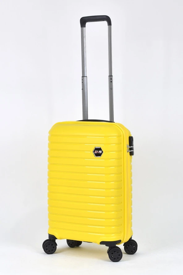 Elatae Ehs Kabin Boy Polipropilen Kırılmaz Valiz Sarı 010663 ürün görseli 1