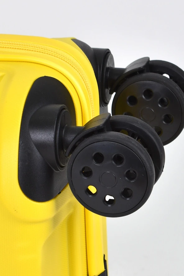 Elatae Ehs Kabin Boy Polipropilen Kırılmaz Valiz Sarı 010663 - Resim 6