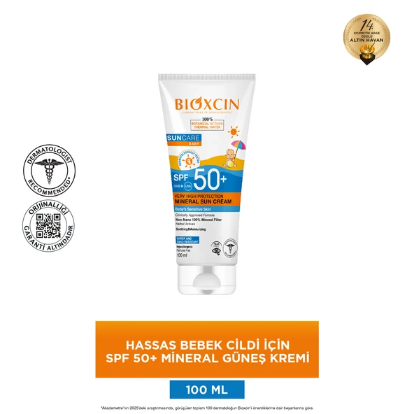Bioxcin Suncare Baby Çok Yüksek Korumalı Mineral Güneş Kremi SPF50+ 100ml - Resim 3